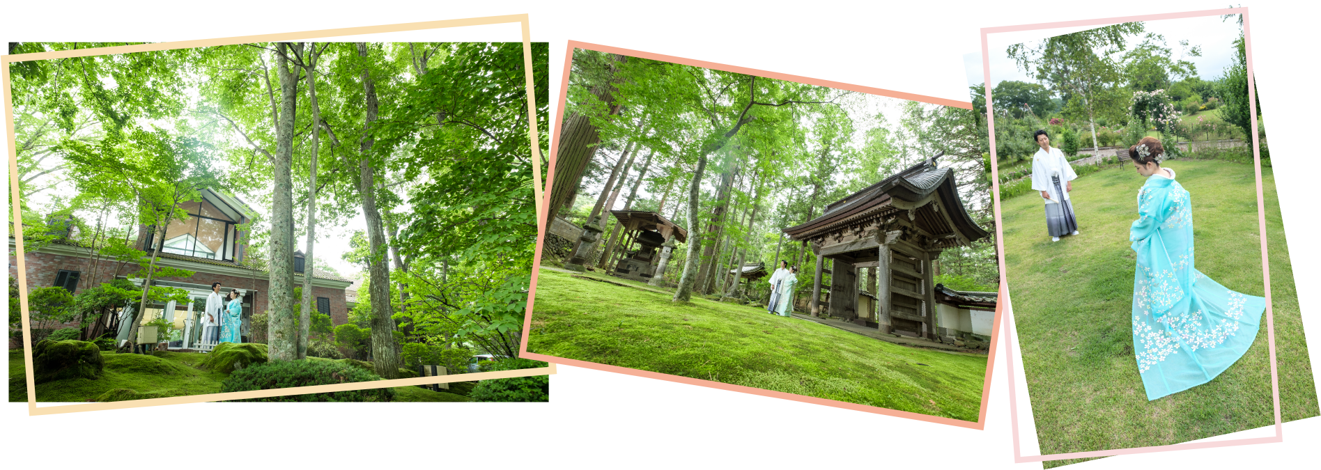 自然に囲まれた軽井沢での撮影